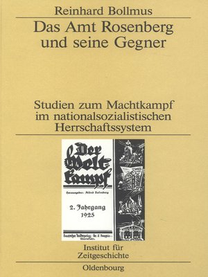 cover image of Das Amt Rosenberg und seine Gegner